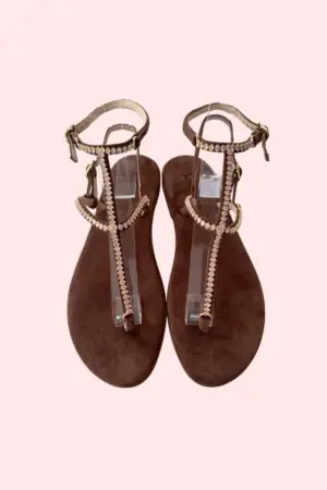 Sandalo Gioiello Cavigliera Strass